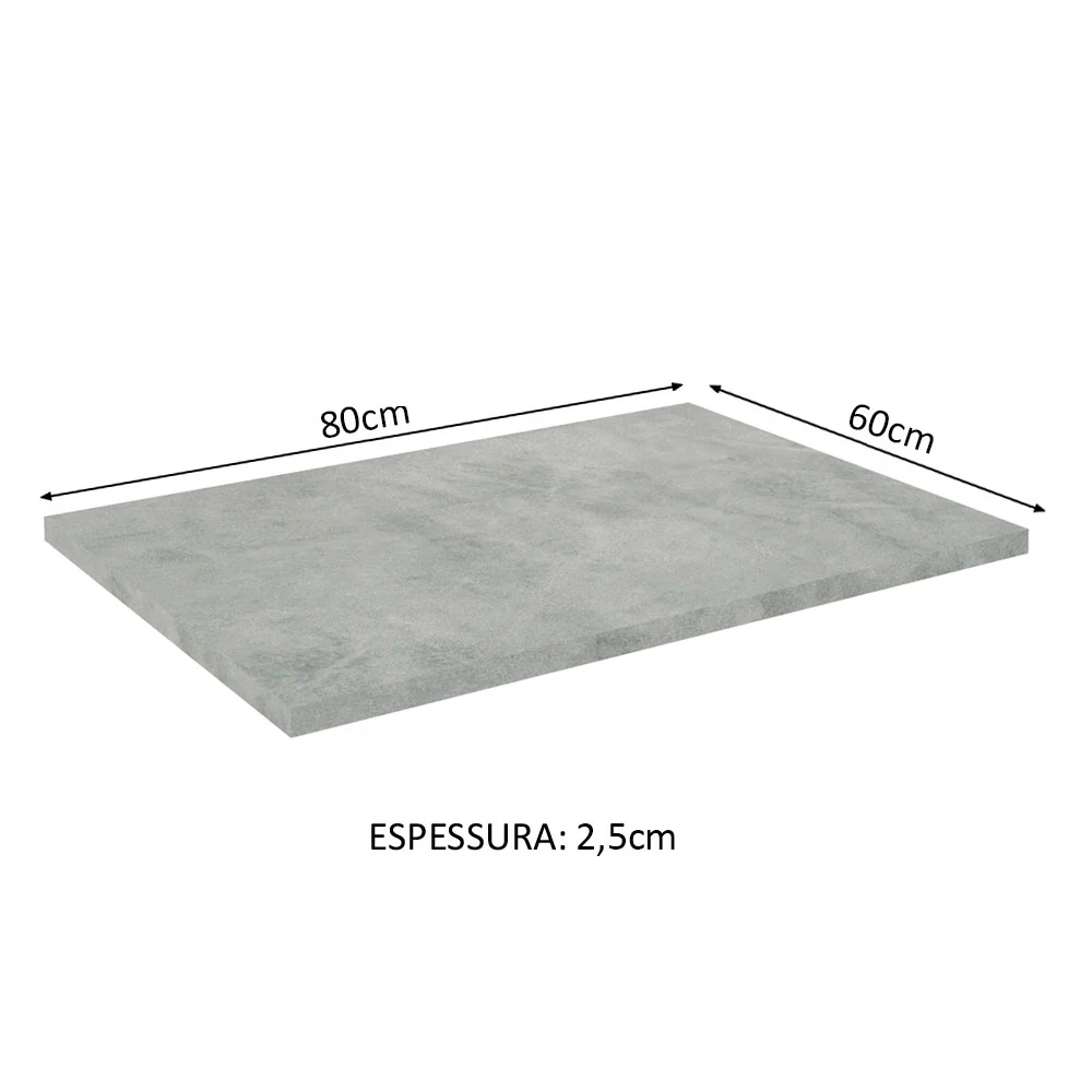 Tampo para Balcão de 80 x 60 cm para Cozinhas Madesa Glamy, Lux e Stella Mood - Image 2