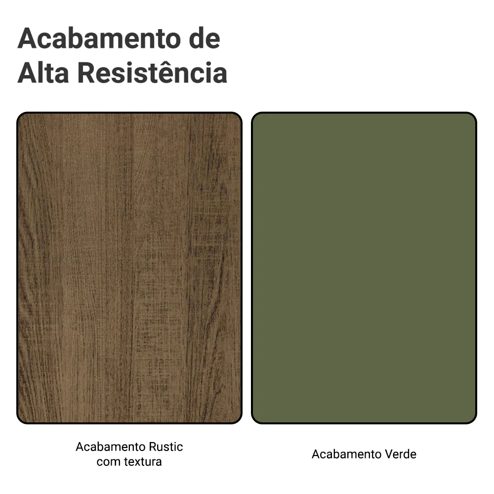 Torre Quente 70 x 60 cm 3 Portas Rustic/Verde Vik Madesa - Image 11