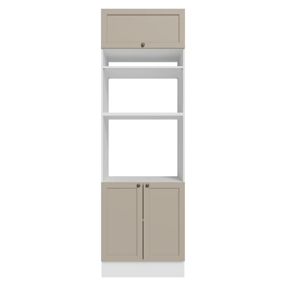 Torre Quente 70 cm 3 Portas Branco/Crema Vik Madesa - Image 12