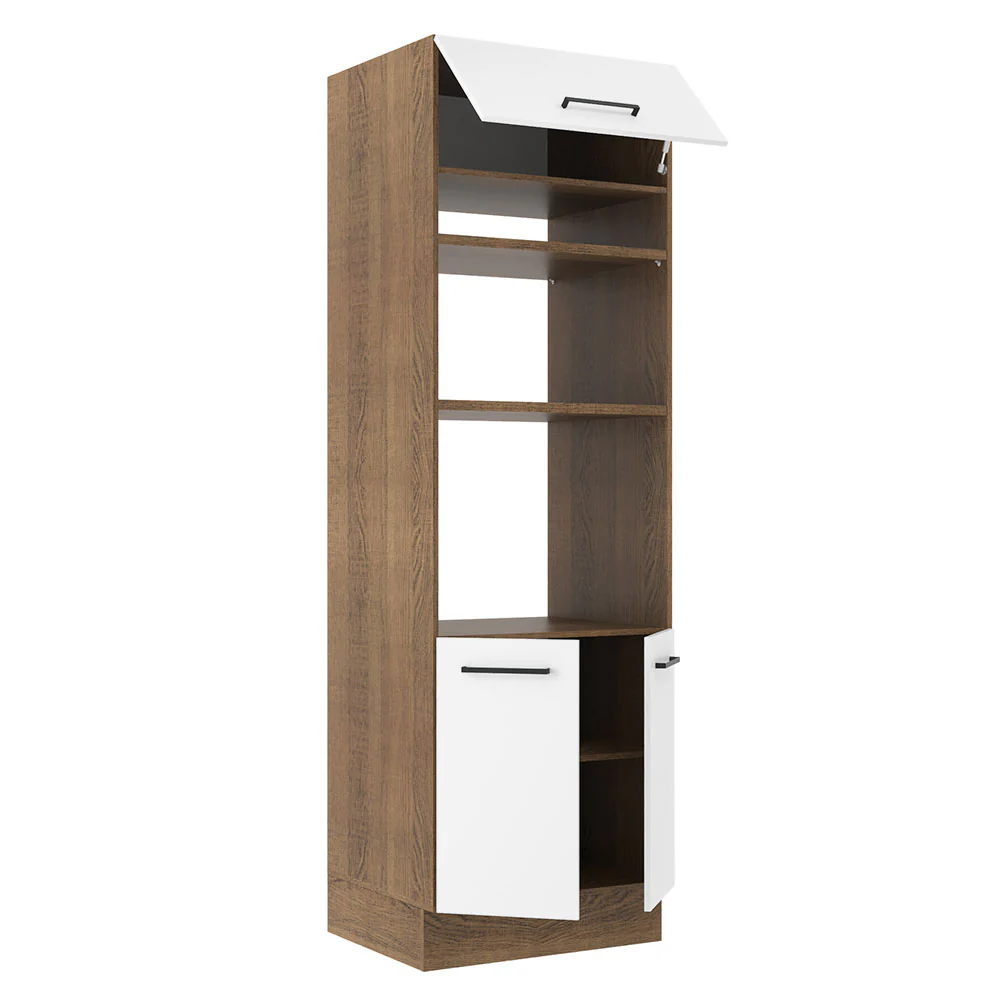 Torre Quente Madesa Agata 70 x 60 cm 3 Portas Rustic/Branco - Image 4