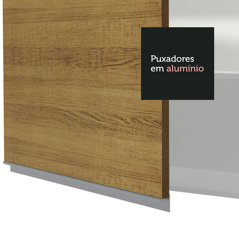 Torre Quente Madesa Glamy 60 x 60 cm 1 Porta 3 Gavetas Branco/Rustic - Image 6