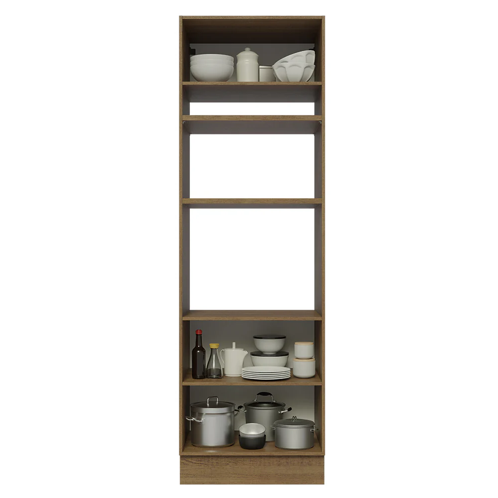 Torre Quente 70 x 60 cm 3 Portas Rustic/Branco Veludo Lux Madesa - Image 4