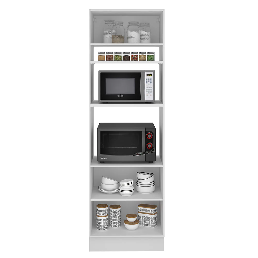Torre Quente Madesa Stella 70 x 60 cm 3 Portas Branco/Rustic - Image 3