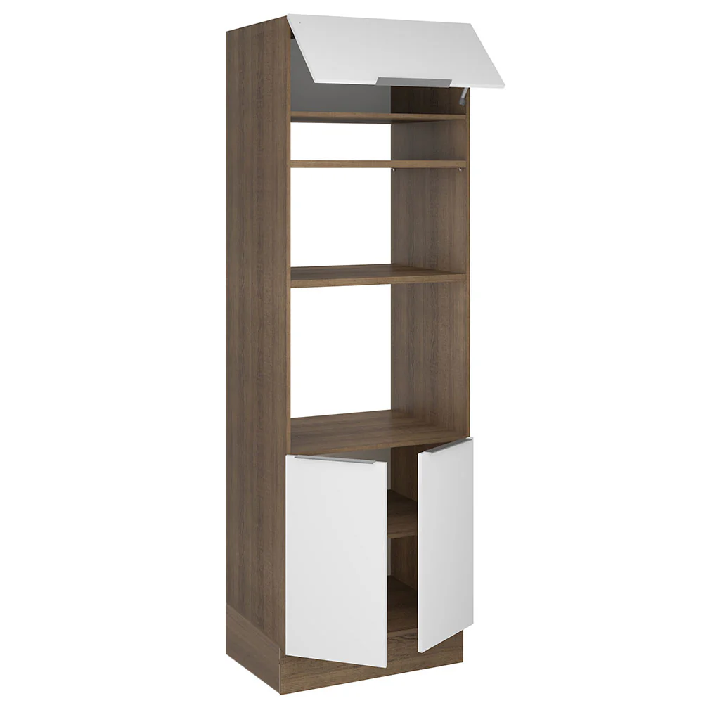 Torre Quente Madesa Stella 70 cm 3 Portas Rustic/Branco - Image 4